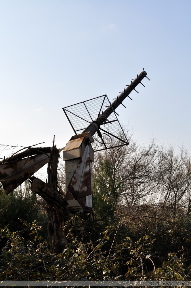 Abandoned weather balloon station