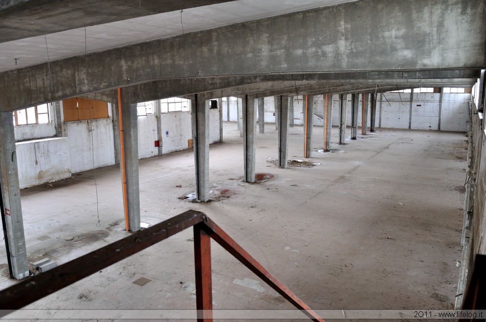 Abandoned wooden products factory