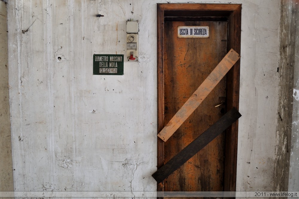 Abandoned wooden products factory