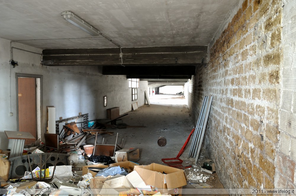 Abandoned wooden products factory