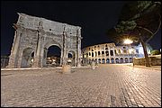 Arco di Costantino e Colosseo - Rome - Italy