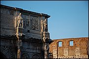 Dettaglio del Colosseo e dell Arco di Costantino - Roma
