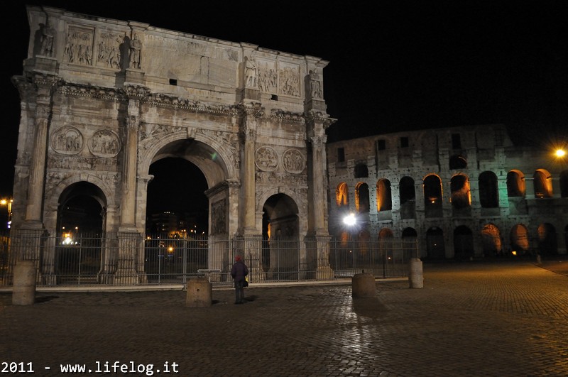 Arco di Costantino e Colosseo (Roma) - Pietromassimo Pasqui 2011